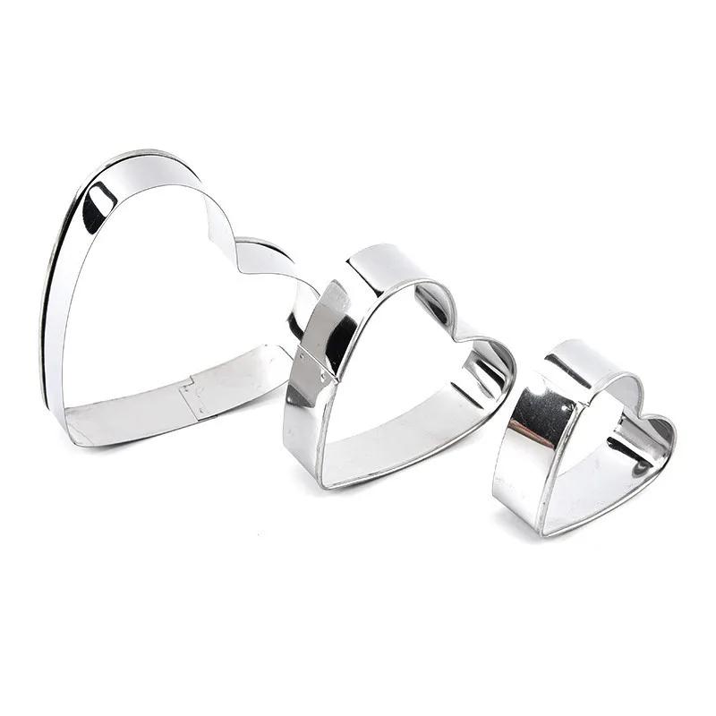 12pcs/set Stainless Steel Cookie Biscuit DIY Cake Mold Star Heart Round Flower Shape Fruit Cookie Cutter Baking Mould Egg Tools