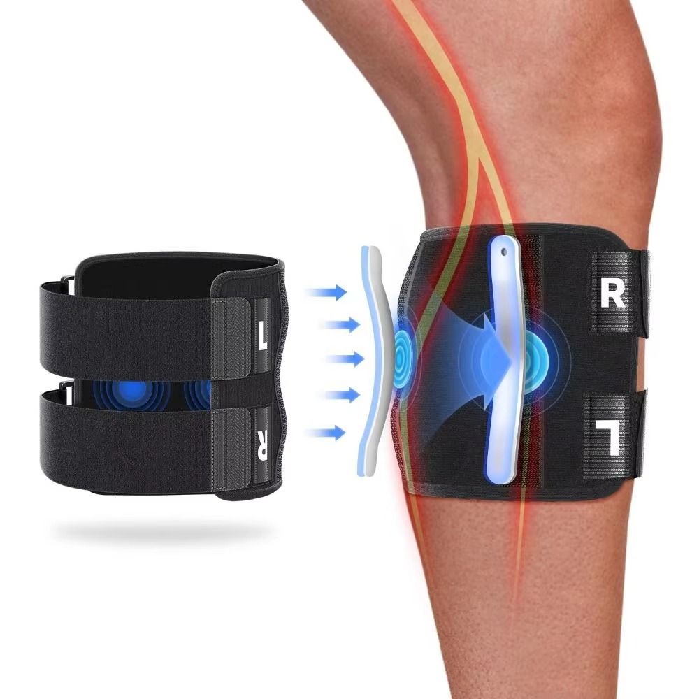 Dual Pressure Pads Sciatic Nerve Brace Compression Knee Pads  Sports Protective Gear