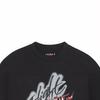 Jordan X Travis Scott Flame Print Rhinestone Round Neck Short Sleeve Футболка Мужские топы Черный DO4102-010