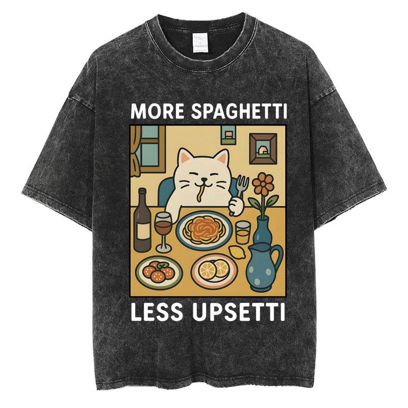 Wash I Survived Todays Tummy Ache Funny Cat Meme T Shirt Men Women Personality Fashion Tshirt Cotton Casual Oversized T Shirts