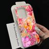 Розовый чехол для телефона с гавайским цветочным узором в стиле INS для iPhone 17 16 15 14 13 12 11 Pro Max XS X XR 7 8 Plus 16E Ударопрочный чехол