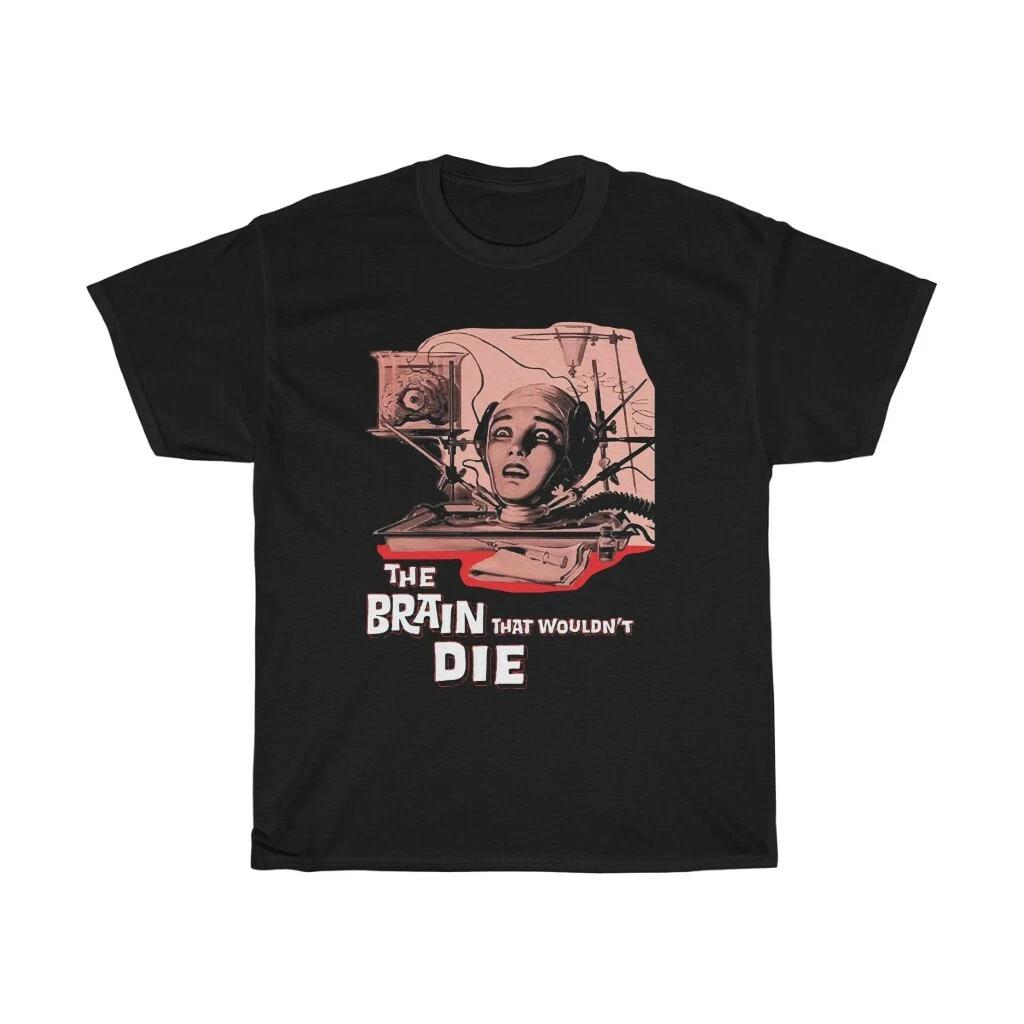 The Brain That Wouldn't Die, Black Unisex T-shirt, 1962 Horror Movie Poster