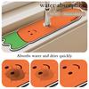 Carrot Diotomite Sink Faucet Drain Pad Kitchen Mats Absorbent Drying Non-slip Sink Splash Guard Countertop Protector Bathroom