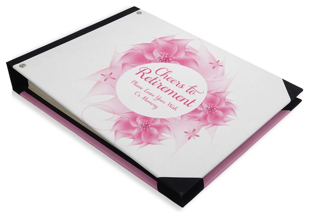 Сувенир Darling Black Blur Light Printed Hardback Cover Персонализированная гостевая книга для вечеринки по случаю выхода на пенсию - 9 x 12