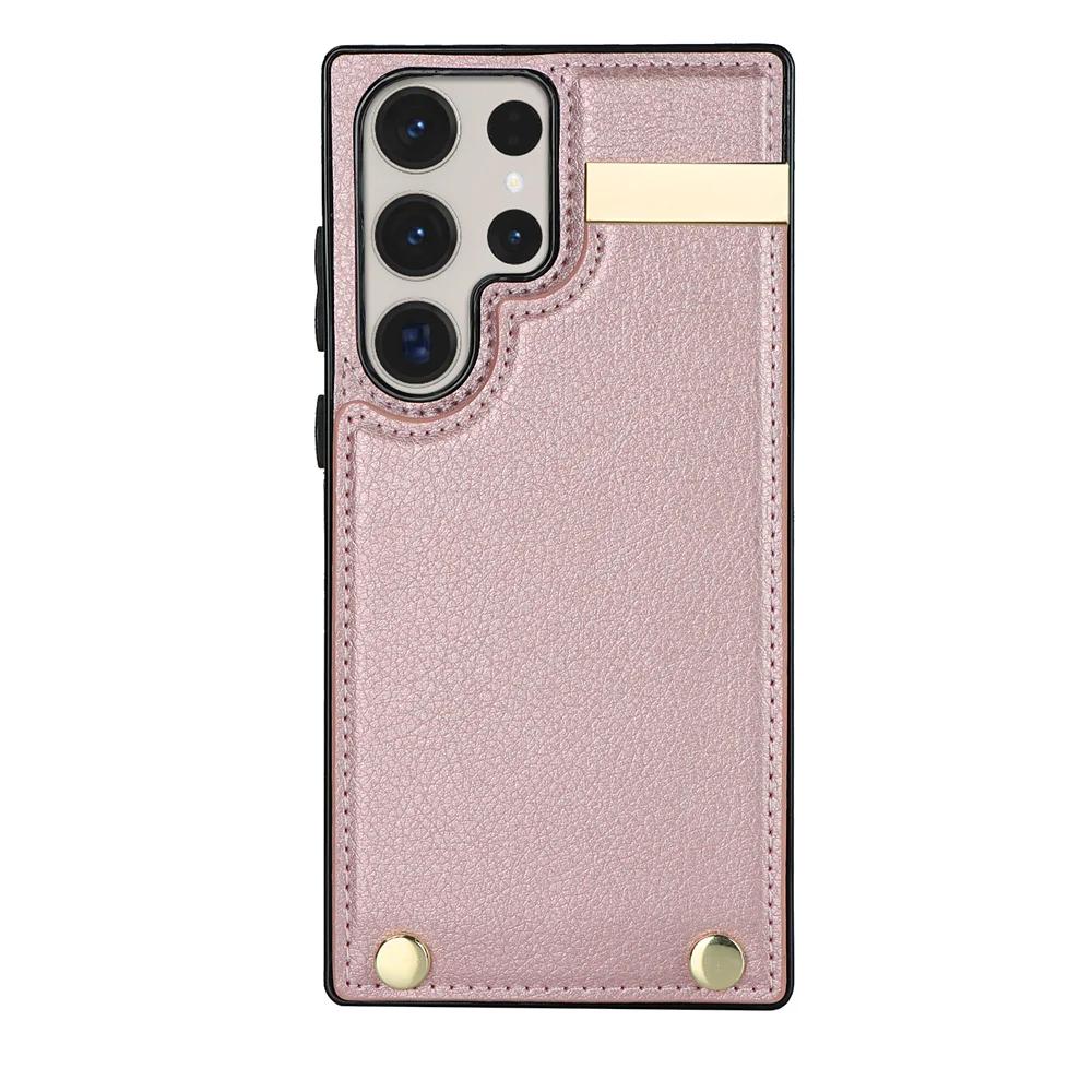 Для Samsung GalaxyS23 S22 S21 S20 Ultra Note20 10 Дизайн Органайзер Многослотовый Карман для Карт и Монет Кожаный Кошелек Чехол для Телефона