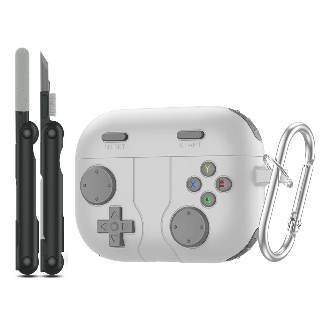 Для AirPods Pro 3 Новый чехол с чистящим набором Чехол с дизайном ретро-игровой консоли Мягкий силиконовый защитный чехол для AirPods Pro 3 2025