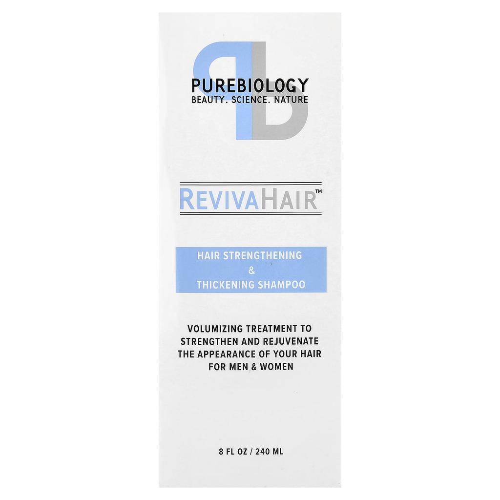 Pure Biology RevivaHair™, Укрепляющий и укрепляющий шампунь, 8 жидких унций (240 мл)