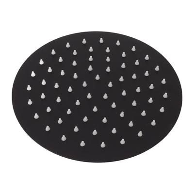 Ультратонкая душевая лейка Rainfall Rain Waterfall из нержавеющей стали, фиксированная круглая черная лейка 8 дюймов