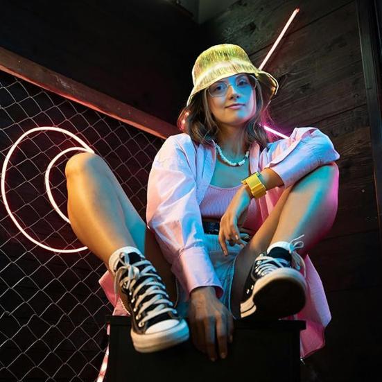 LED Fisherman Hat Neon Rave Bucket Cap 7 Colors Glow In The Dark USB Rechargeable EDM Festival Gear