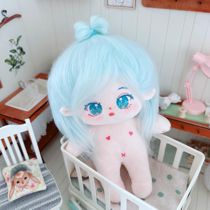 20 см хлопковая кукла с синими волосами Baby Friends Idol Star Dolls милые мягкие плюшевые игрушки куклы плюшевые игрушки фанаты коллекция подарков