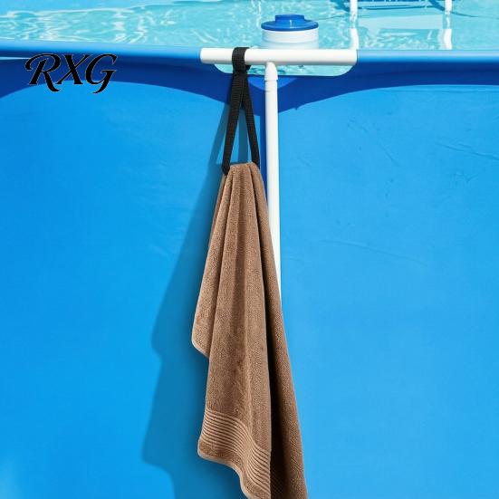 Portable Pool Cover Bundling Straps 6Pcs Solar Straps, Storage Adjustable Nylon Hook And Loop Heavy Duty Ties for Above Ground Framed Pools,