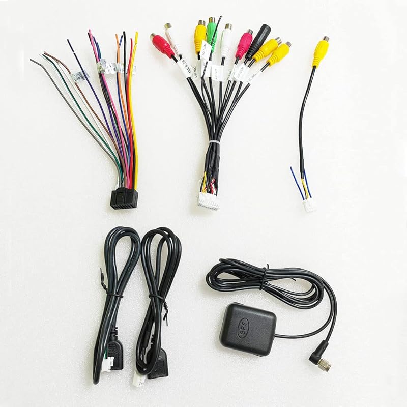 16Pin Android Car Radio Stereo Power on Harness Test Start Wire Cable for Aftermarket Android Radio Stereo with 16pin Power Socket