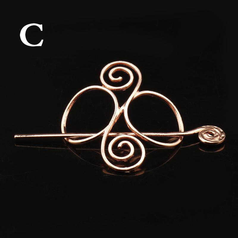 Винтажные аксессуары, заколки для волос, заколка для волос, руны викингов, драконы, металлическая палочка, слайд, кельтский узел, подарки