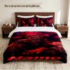 SUKUNA Personalized Custom Name 3‑Piece Bedding Set Soft Duvet Cover Set For Bedroom Home Decor