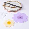 Cup Mat Eye-catching Heat Resistant Silicone Heat Insulated Thickened Cup Pad for Home