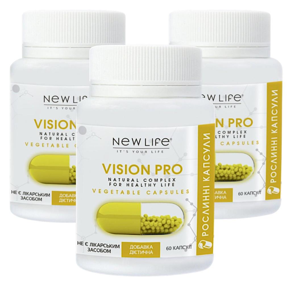 Vision Pro с Лютеином New Life Добавка Диетическая (Здоровье Глаз, Поддержка Зрения)