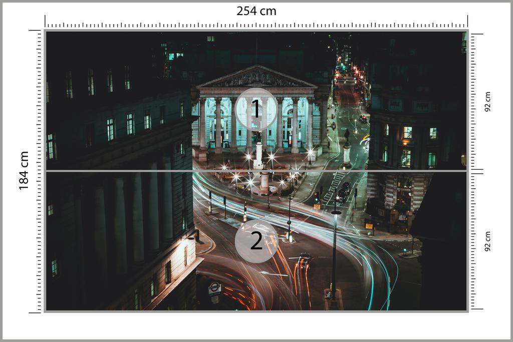 Photomural London At Night Smooth Vinyl 254x184