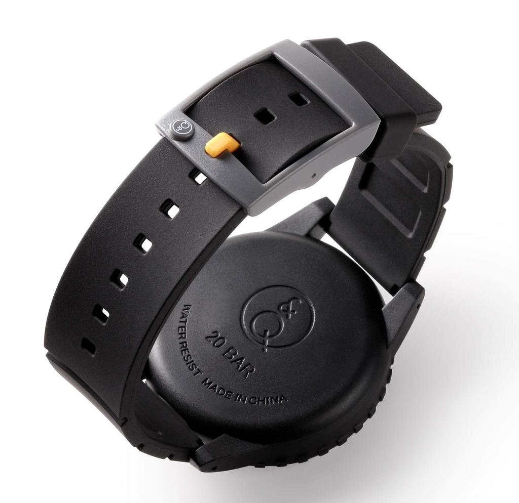 Аналоговый водонепроницаемый уретановый ремень Smile Solar Divers, черный [Citizen Q&Q] RP30-002 для мужчин