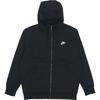 Sportswear Club Fleece Embroidered Logo Hoodie Jacket Men Outerwear Black BV2646-010