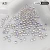 50Pcs Shiny Five-Pointed Star Nail Decor Rhinestones Colorful Mini Flatback for Girls DIY Nail Art Craft