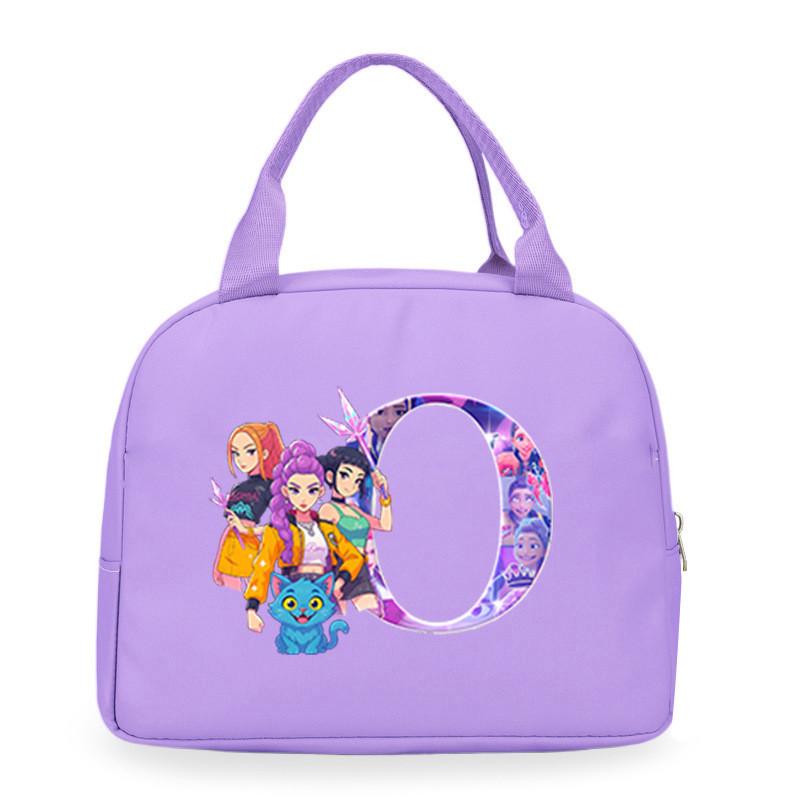 Детские Девочки Kpop Руми Зои Мира Дерпи Саджабойс С Принтом Студенческие Водонепроницаемые Сумки для Еды Ланч-бокса Повседневные Сумки