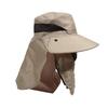 Outdoor Fisherman Hat Wide Brim Bucket Hat with Neck Cover Men Summer Breathable Mesh Sun Protection Visor Anti UV Cap Unisex