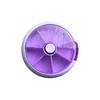 Portable Weekly Pill Box 7 Compartments Dustproof Moisture-proof Rotary See-through Cover Pocket Size Business Trip Outdoor Travel