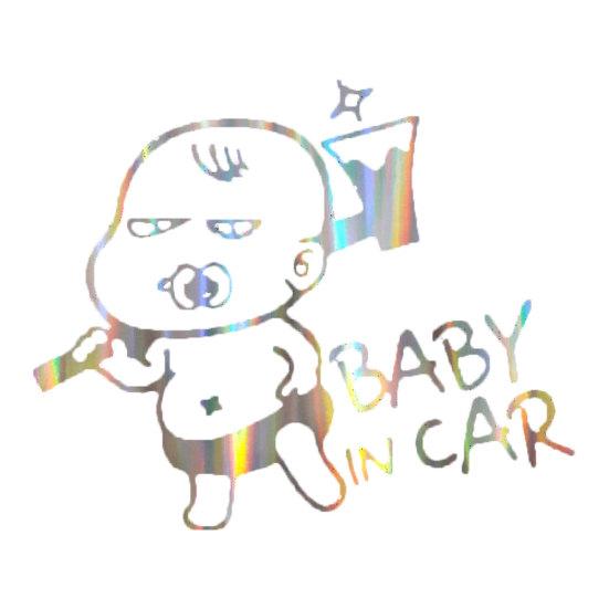 Красочное лазерное окно для тела ребенка в автомобиле, наклейка, светоотражающий предупреждающий знак, декор