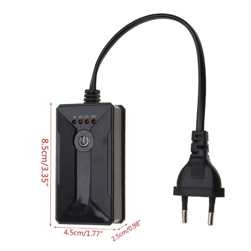 4 Presets Mechanical Timer Outlet 100W 3H/6H/12H/24H Daily Cycle For Aquariums Lights Strips Hydroponics Fan 110V 220V