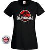 Jurassic Park Tshirt Raptor Clever Girl UnisexLadies FittedKids Black Tshirt