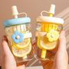 Reusable Straw Cup Large Capacity Drinking Bottle Portable Cold Brew Tumbler  for Boys and Girls