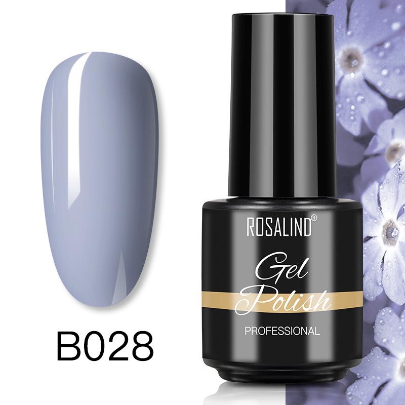 ROSALIND 7ml Soak Off Гель-лак яркий для дизайна ногтей LED / УФ-лампа