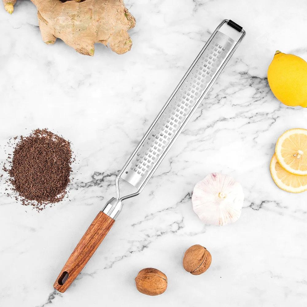 Premium Wooden Handle Zester and Grater Efficient and Easy to Use Ideal Kitchen Tool Perfect for Chefs and Home Cooks Alike 1