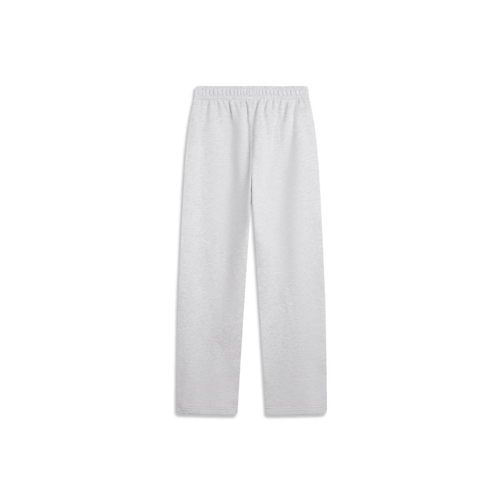 Спортивный стиль Li Ning Свободные трикотажные зимние спортивные штаны с логотипом в виде букв для женщин AKLV838-4