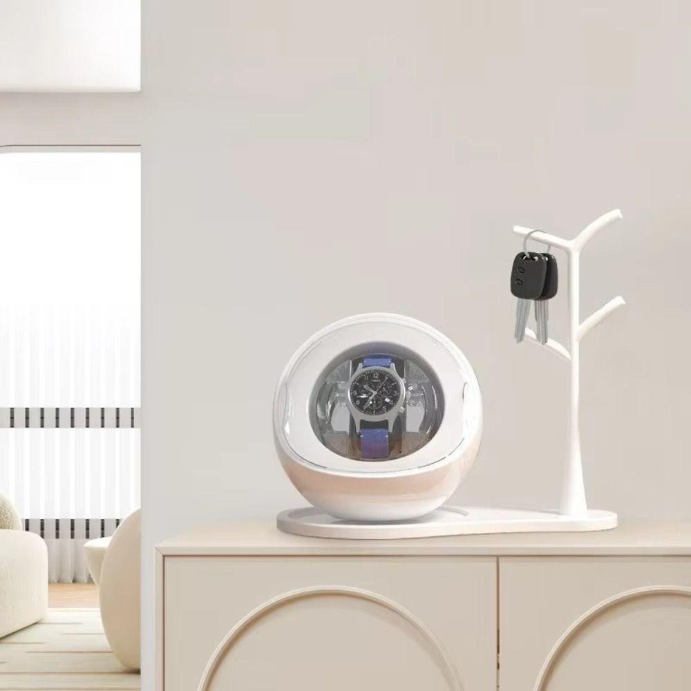 Silent Motor Watch Winder Dual-use for Charging and Plugging Mechanical Watch Winder Travel Use