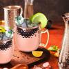Кружки Leeseph Moscow Mule, кованые медные чашки с покрытием из нержавеющей стали 304, для холодных напитков, пива, вина, баров, вечеринок, в подарок
