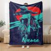 Custom Name off-road motorcycles Theme Printed Blanket - Perfect for Couch, Bed, Travel & Outdoor Use | Machine Washable, Cozy & Durable.