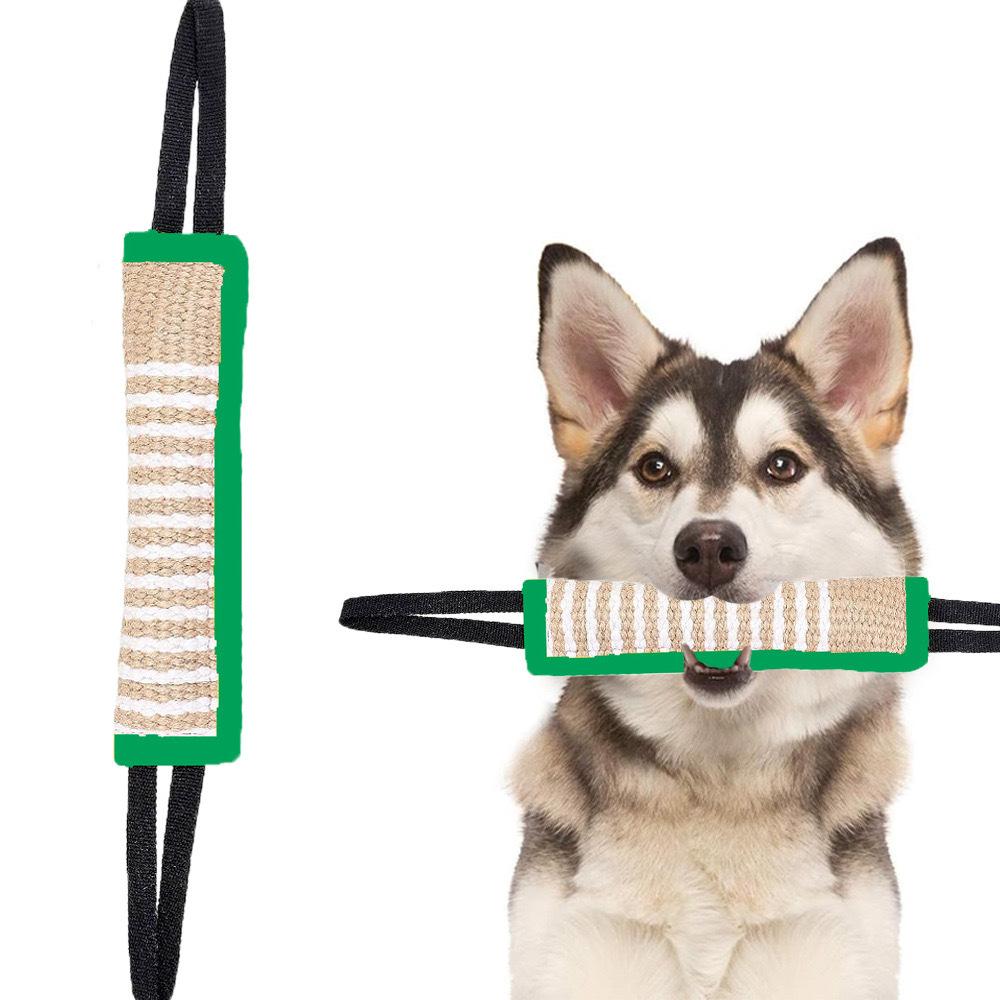 Dog Jute Chewing Stick Dog Training Coarse Hemp Biting Stick Dog Training Teeth Grinding Non-toxic Durable Biting Stick