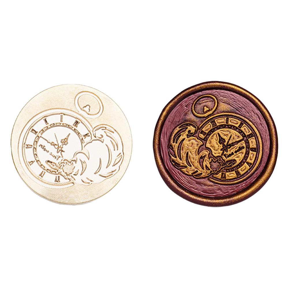 Печать временной серии, медная головка, сделай сам, ручная учетная запись, эмалированная восковая головка для свадебной открытки