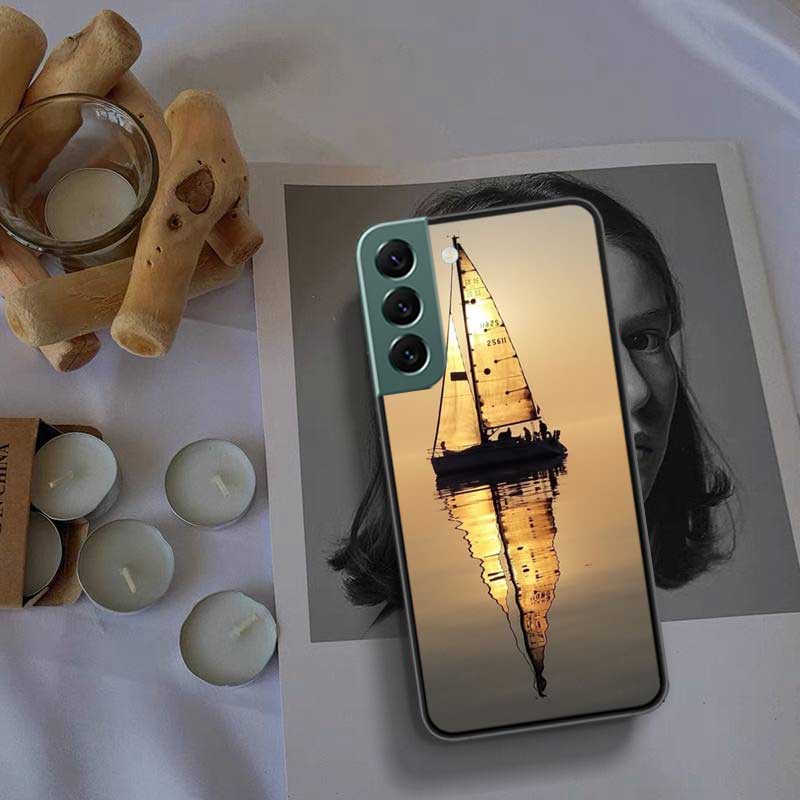 Чехол для телефона парусник для Samsung A16 A26 A36 A56 Galaxy A02S A12 A52S A13 A23 A33 A53 A54 A34 A24 A14 A22 A32 A42 A72 Чехол C