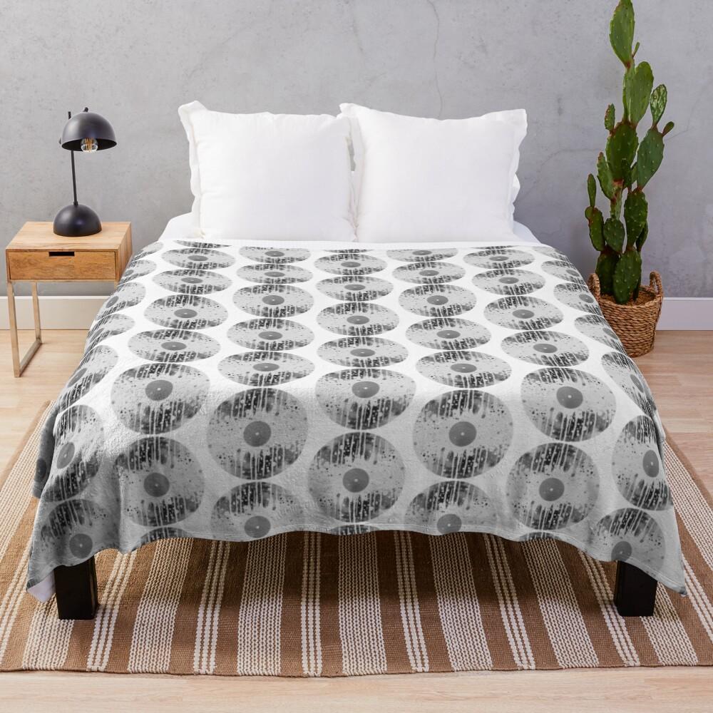 Vinyl with Stains Throw Blanket