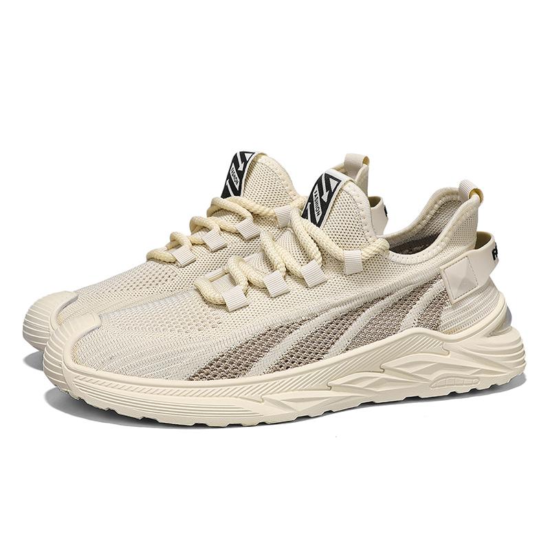 Модные новые мужские повседневные спортивные туфли, дышащие, Fly Woven, повседневные кроссовки для бега на открытом воздухе, нескользящие, износостойкие, баскетбольные, теннисные туфли