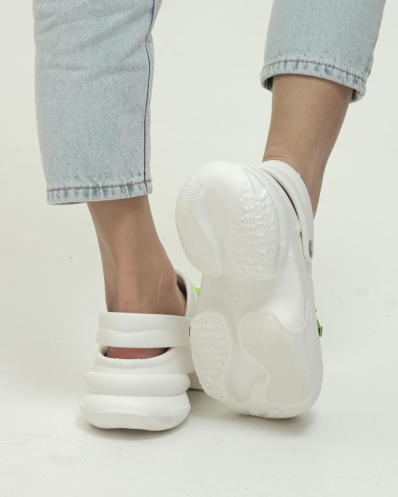 Crocs with Jibits Prima d'Arte 19171 36-37 White