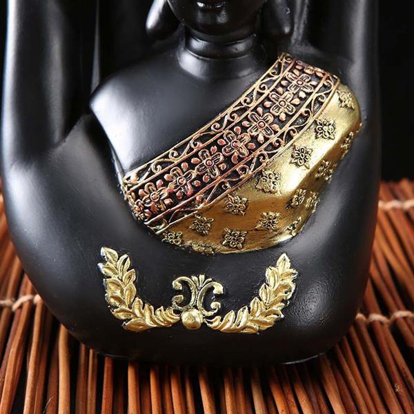 Дзен Ретро Статуя Будды Творческий Пальмовый Будда Ремесла Домашнее украшение Офисное украшение Садовое украшение Скульптура Будды