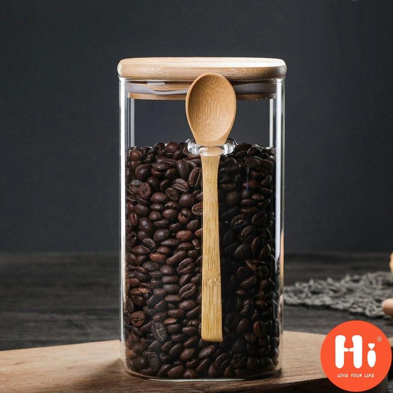 Высококачественная герметичная банка для специй с крышкой-ложкой, контейнер для приправ, резервуар для хранения кофе, кухонная бутылка для сахара, коробка для чая