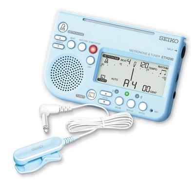 SEIKO Метроном и Тюнер Синий с Микрофоном-Звукоснимателем (Набор из 2 предметов) Специальный набор STH200BLSP