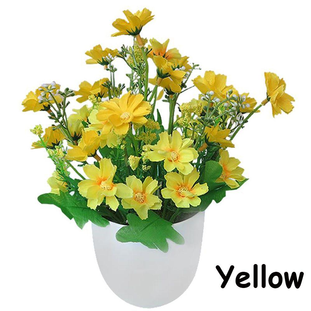 Домашний декор Праздничные принадлежности Искусственные растения Шелковые хризантемы Имитация бонсай Цветы в горшках