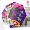 Tinker bell Themed Travel Umbrella-8 Ribs Automatic Opening and Closing, Portable Folding Design, Compact and Stylish Umbrella Suitable for