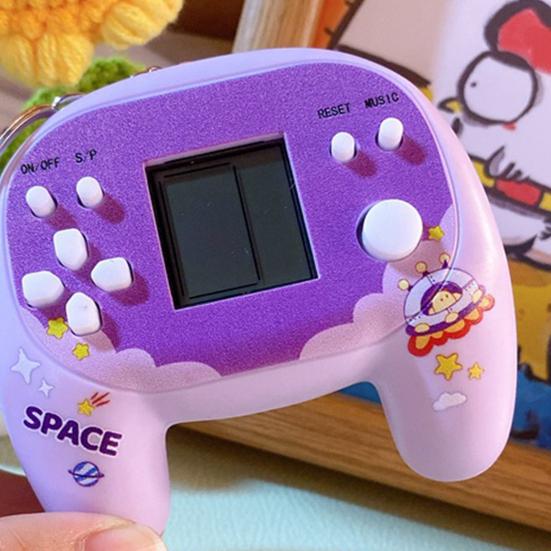 Мини Ручная Игровая Брелок-брелок Ретро Джойстик Игрушка Подвеска для Сумок Рюкзаков Креативный Электронный Гаджет Новинка Подарок для Детей Подростков Геймеров