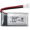 3.7V 380mAh Rechargeable LiPo Battery | Compatible with Hubsan X4, Syma X11, HS170 | Ideal for RC Quadcopters | 38x20x7.5mm – 10g | Silver